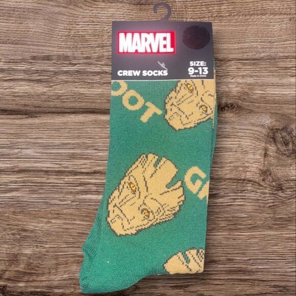 MARVEL GROOT GRAPHIC SOCKS - Picture 1 of 2